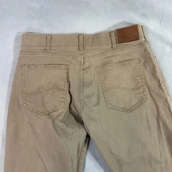 Lee Extreme Motion Pants Mens Size 34x30 Straight Fit Tapered Leg Tan Stretch - Picture 11 of 15